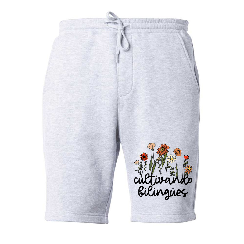 Cultivando Bilingues Dual Language Crew Bilingual Teacher T Shirt Fleece Short by javauxswar | Artistshot