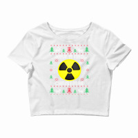 Have A Rad Christmas Radiology Ugly Christmas Radiologist Long Sleeve Crop Top | Artistshot