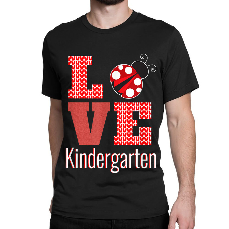 Love Kindergarten Back To School Ladybug _001 Classic T-shirt | Artistshot