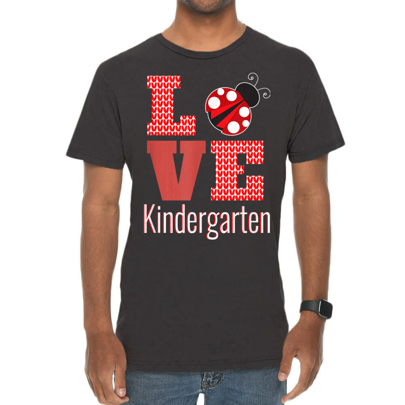 Love Kindergarten Back To School Ladybug _001 Vintage T-shirt | Artistshot