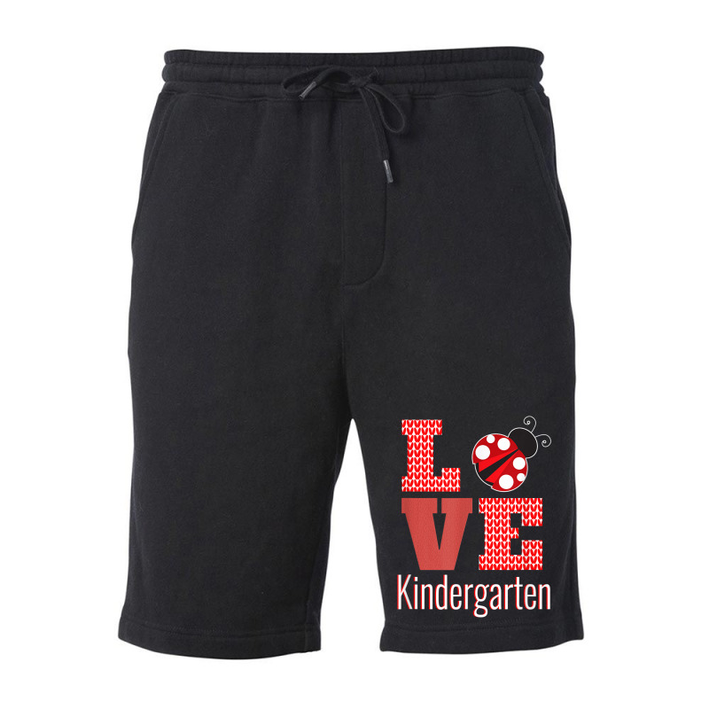 Love Kindergarten Back To School Ladybug _001 Fleece Short | Artistshot