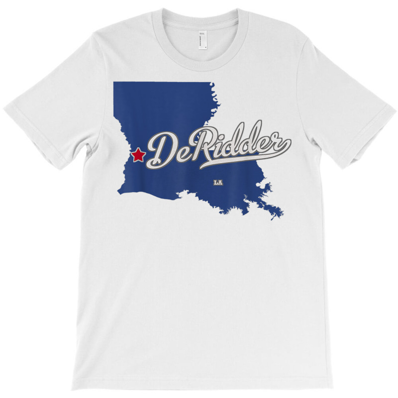 Deridder Louisiana La Map T Shirt T-shirt | Artistshot