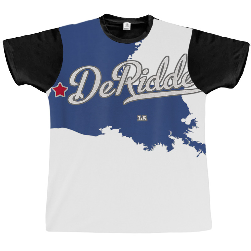 Deridder Louisiana La Map T Shirt Graphic T-shirt | Artistshot