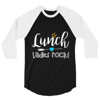 Lunch Ladies Rock! Lunch Lady Squad - Back To School Gift 3/4 Sleeve Shirt | Artistshot