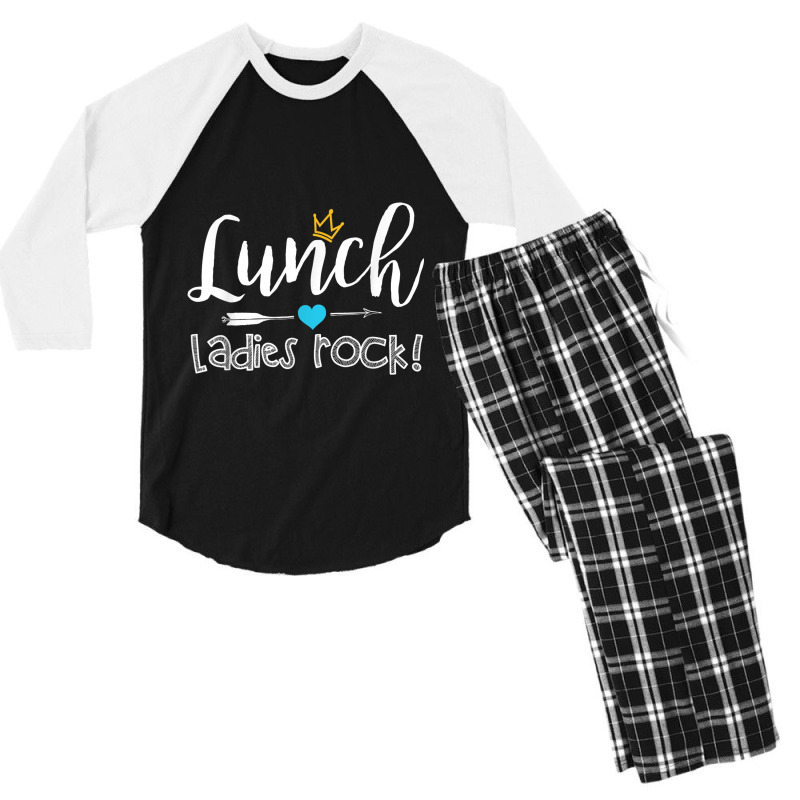 Lunch Ladies Rock! Lunch Lady Squad - Back To School Gift Men's 3/4 Sleeve Pajama Set | Artistshot