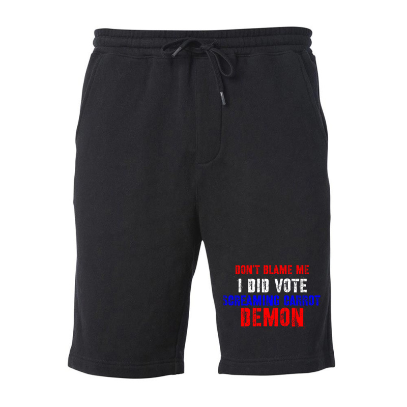 Don't Blame Me I Didn't Vote Screaming Carrot Demon Fleece Short by FRANCONESBY | Artistshot