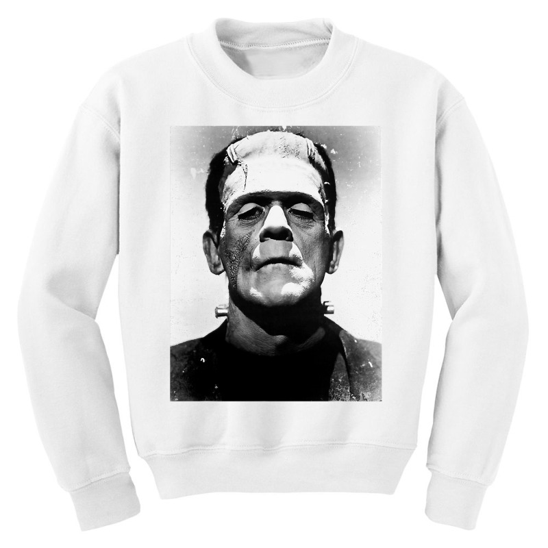 Classic Halloween Monster Poster Horror Movie Frankenstein Youth Sweatshirt by DonnaSchennum1234 | Artistshot