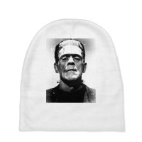 Classic Halloween Monster Poster Horror Movie Frankenstein Baby Beanies | Artistshot