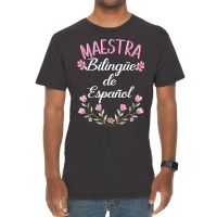 Maestra Bilingue De Espanol  Bilingual Teacher Spanish Vintage T-shirt | Artistshot