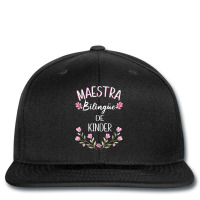 Maestra Bilingue Shirt Bilingual Teacher Spanish Kinder Printed Hat | Artistshot