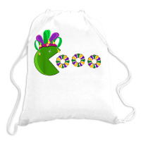 Funny Mardi Gras Hat Eating King Cakes Mardi Gras T Shirt Drawstring Bags | Artistshot