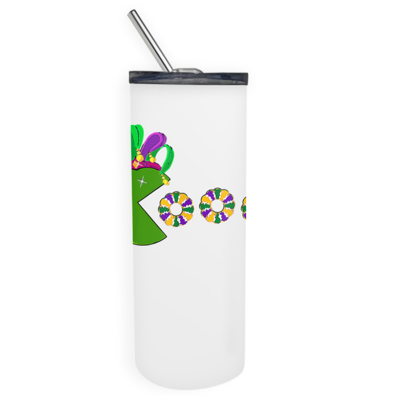 Funny Mardi Gras Hat Eating King Cakes Mardi Gras T Shirt Skinny Tumbler | Artistshot