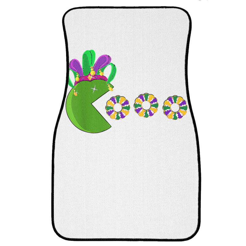 Funny Mardi Gras Hat Eating King Cakes Mardi Gras T Shirt Front Car Mat | Artistshot