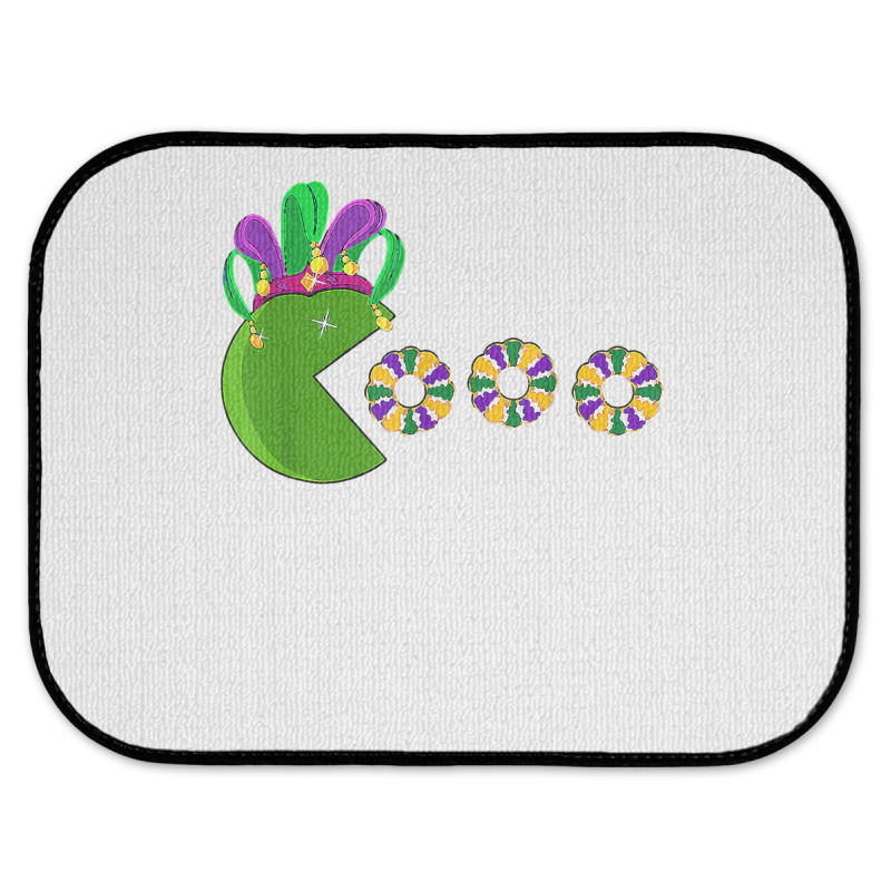 Funny Mardi Gras Hat Eating King Cakes Mardi Gras T Shirt Rear Car Mat | Artistshot