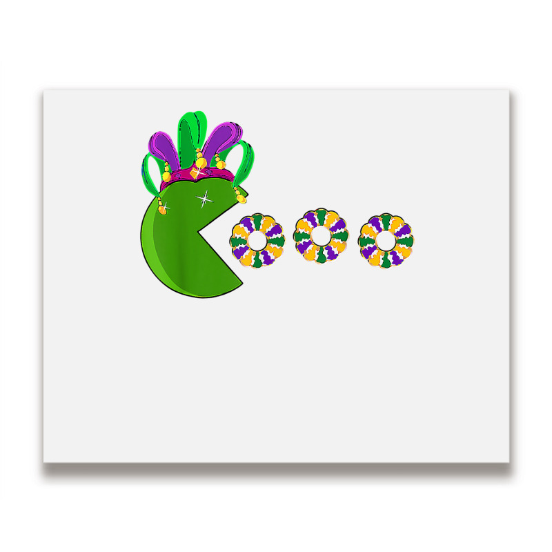 Funny Mardi Gras Hat Eating King Cakes Mardi Gras T Shirt Metal Print Horizontal | Artistshot