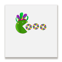 Funny Mardi Gras Hat Eating King Cakes Mardi Gras T Shirt Metal Print Square | Artistshot