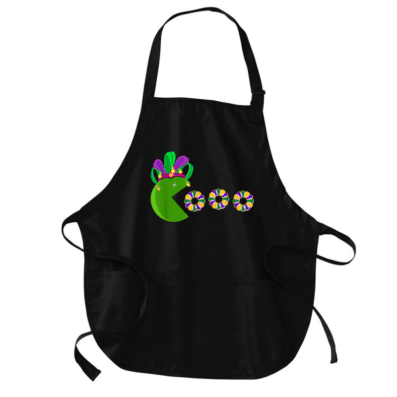 Funny Mardi Gras Hat Eating King Cakes Mardi Gras T Shirt Medium-length Apron | Artistshot