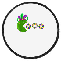 Funny Mardi Gras Hat Eating King Cakes Mardi Gras T Shirt Round Patch | Artistshot