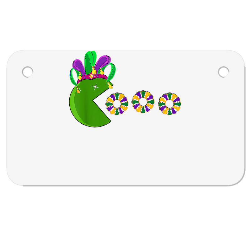 Funny Mardi Gras Hat Eating King Cakes Mardi Gras T Shirt Motorcycle License Plate | Artistshot