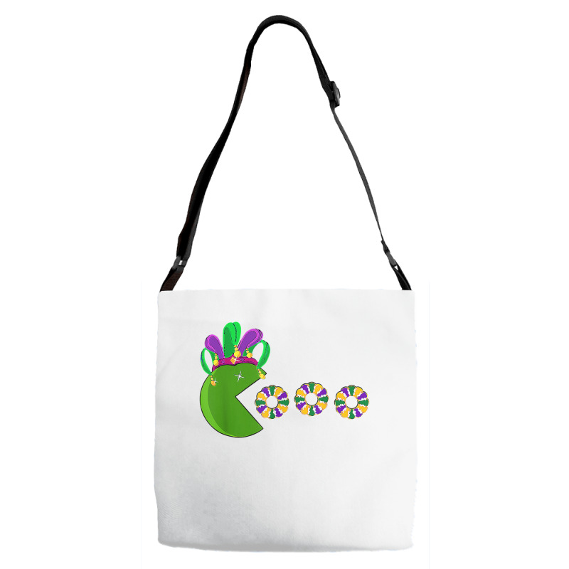 Funny Mardi Gras Hat Eating King Cakes Mardi Gras T Shirt Adjustable Strap Totes | Artistshot