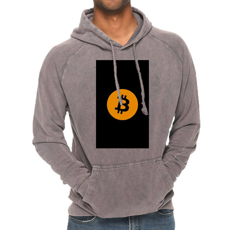 Bitcoin (black) Vintage Hoodie by Contijbh | Artistshot