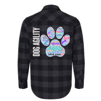 Fun Dog Agility Shirt   Dog Agility Word Cloud, Paw Shape Pullover Hoo Flannel Shirt | Artistshot