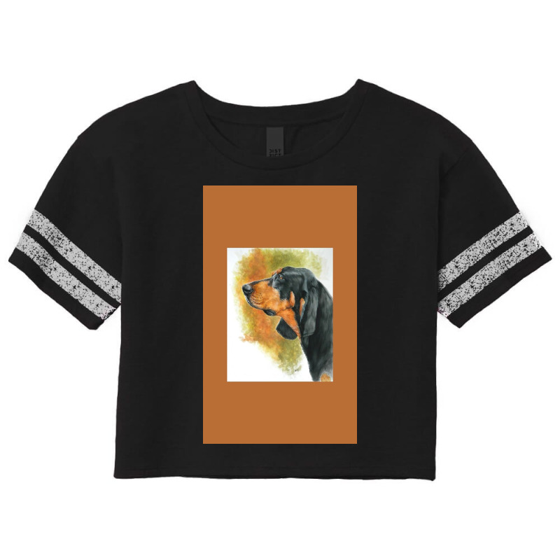 Black & Tan Coonhound Scorecard Crop Tee by Higaszx | Artistshot