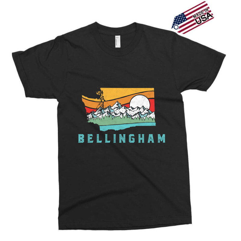 Bellingham Washington Outdoors Retro Mountains Long Sleeve Exclusive T-shirt | Artistshot