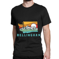 Bellingham Washington Outdoors Retro Mountains Long Sleeve Classic T-shirt | Artistshot