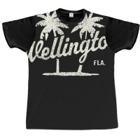 Limited Edition Wellington Florida Vintage 70s Palm Trees Graphic T-shirt | Artistshot