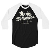 Limited Edition Wellington Florida Vintage 70s Palm Trees 3/4 Sleeve Shirt | Artistshot