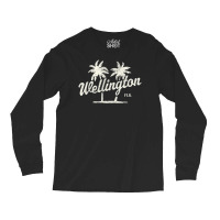 Limited Edition Wellington Florida Vintage 70s Palm Trees Long Sleeve Shirts | Artistshot