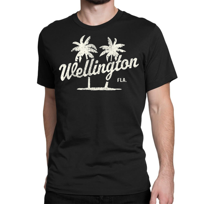 Limited Edition Wellington Florida Vintage 70s Palm Trees Classic T-shirt | Artistshot