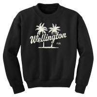 Limited Edition Wellington Florida Vintage 70s Palm Trees Youth Sweatshirt | Artistshot