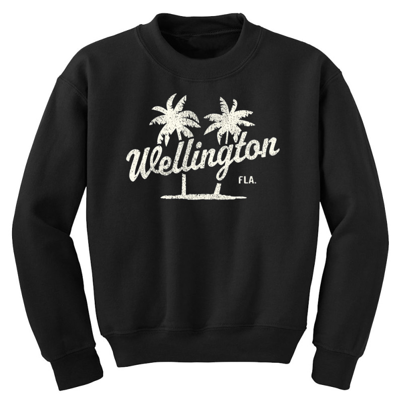 Limited Edition Wellington Florida Vintage 70s Palm Trees Youth Sweatshirt | Artistshot