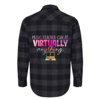 Music Teachers Can Do Virtually Anything Back To School Flannel Shirt | Artistshot