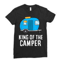 Camping King Of The Camper Rv Camper Dad Camper King Ladies Fitted T-shirt | Artistshot