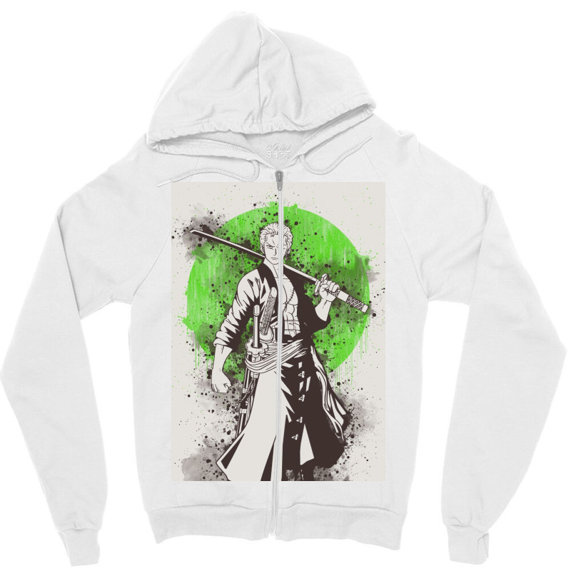 Roronoa Zoro Zipper Hoodie | Artistshot