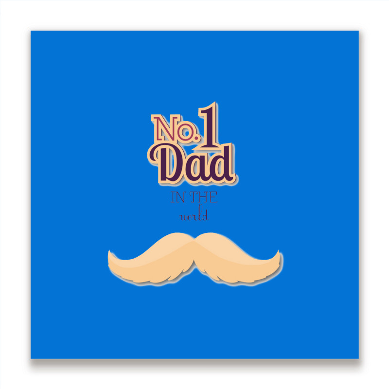 Happy Fathers Day  Happy Fathers Day Metal Print Square | Artistshot