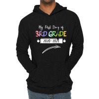 My First Day Of 3rd Grade Back To School Student Gift Lightweight Hoodie | Artistshot