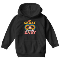 Crazy Meditation Lady Funny Meditation Lover Groovy T Shirt Youth Hoodie | Artistshot