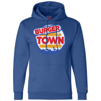 Burger Town Cute Champion Hoodie | Artistshot