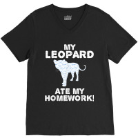 My Leopard Ate My Homework Panther Animal Back To School Kid V-neck Tee | Artistshot