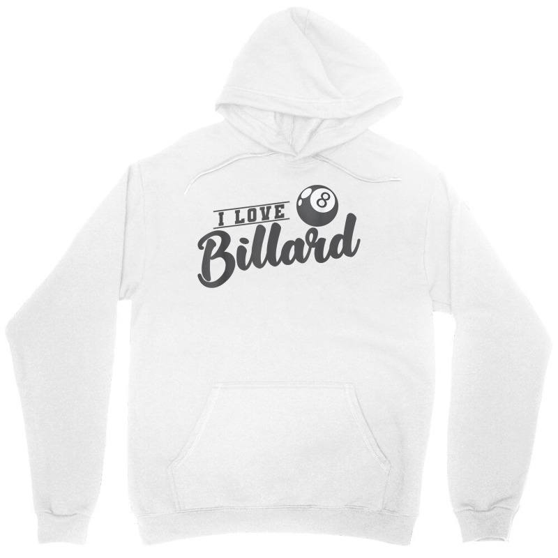 I Love Billiards Ball T Shirt Unisex Hoodie | Artistshot