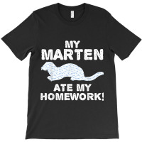 My Marten Ate My Homework Mustelid Animal Back To School Kid T-shirt | Artistshot