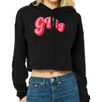 Trending Retro 70s Style Gbig Reveal Sorority Big Little Sister Cropped Hoodie | Artistshot