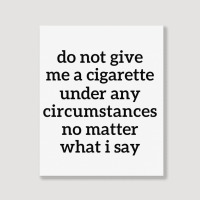 That Smoke Funny Portrait Canvas Print | Artistshot