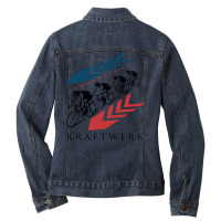 Kraftwerk Tour De France Humor Ladies Denim Jacket | Artistshot