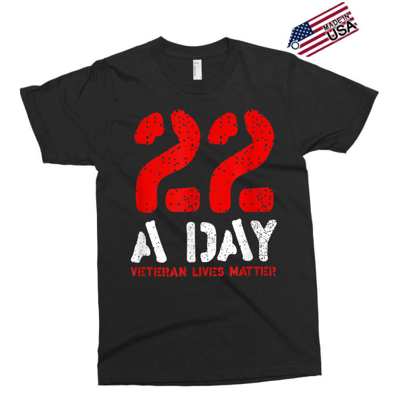 22 A Day Veteran Lives Matter Awareness Exclusive T-shirt by ALFREDMCGOWAN | Artistshot