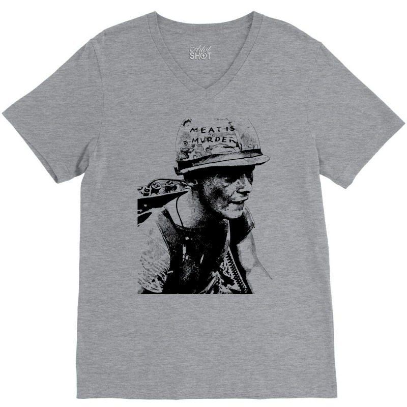 Meat Is Murder Travel V-neck Tee | Artistshot